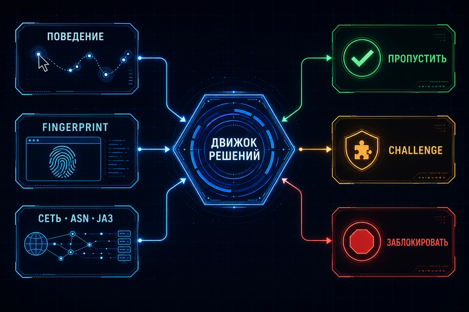 Сигналы проактивной защиты от ботов: поведение, fingerprint, сеть