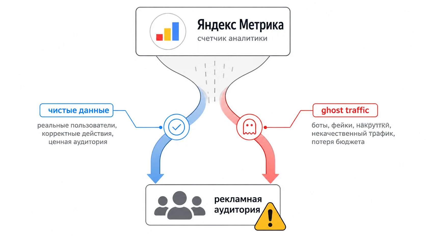 Искажение аудиторий Яндекс.Директа трафиком спам-рефереров из Метрики